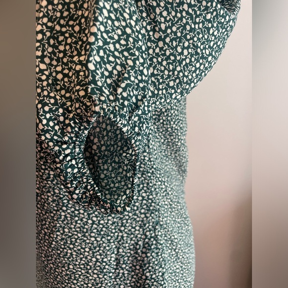 Abercrombie Long puff sleeves square neck cottage goblin core dress Small petite - Picture 8 of 12